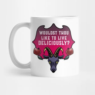 Wouldst thou like to live deliciously? Mug